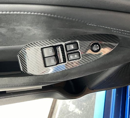 Nissan 400Z - Carbon Fiber Door Panel Window Button Trim