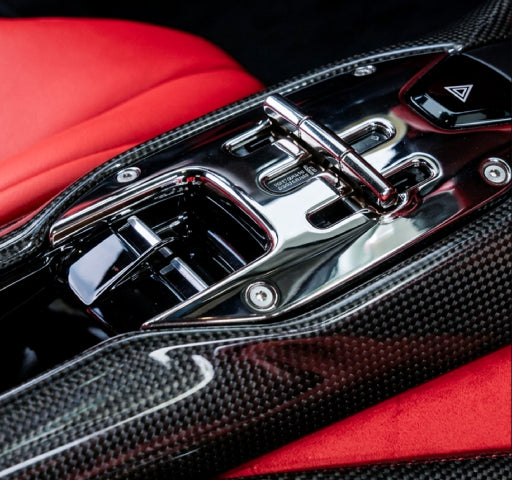 Ferrari 296 GTB / GTS - OEM Style Prepreg Dry Carbon Fiber Interior Front Axle Saddle