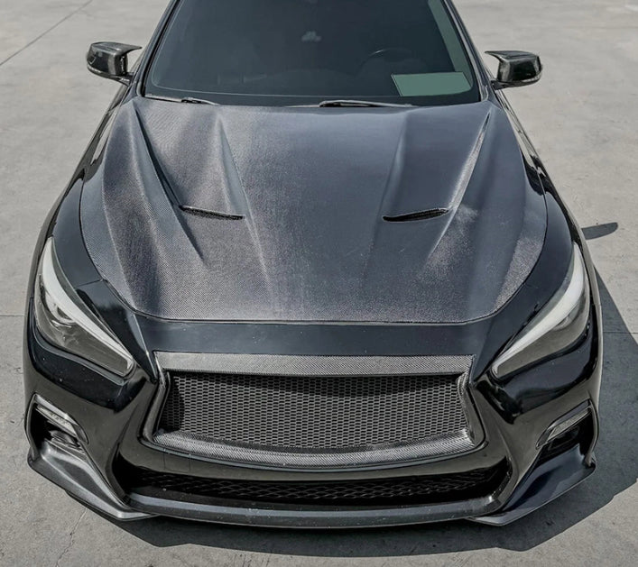 Infiniti Q50 2014–2020 – Carbon Fiber Vented Hood