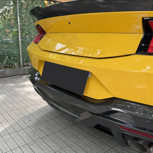 Ford Mustang S650 EcoBoost Base Model (2024+) - Carbon Fiber Rear Diffuser