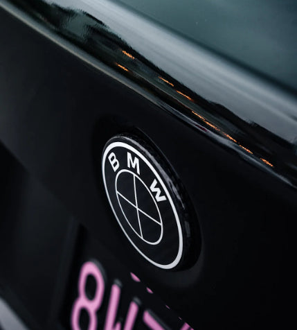Black BMW Roundel Emblem Set (7-Piece)