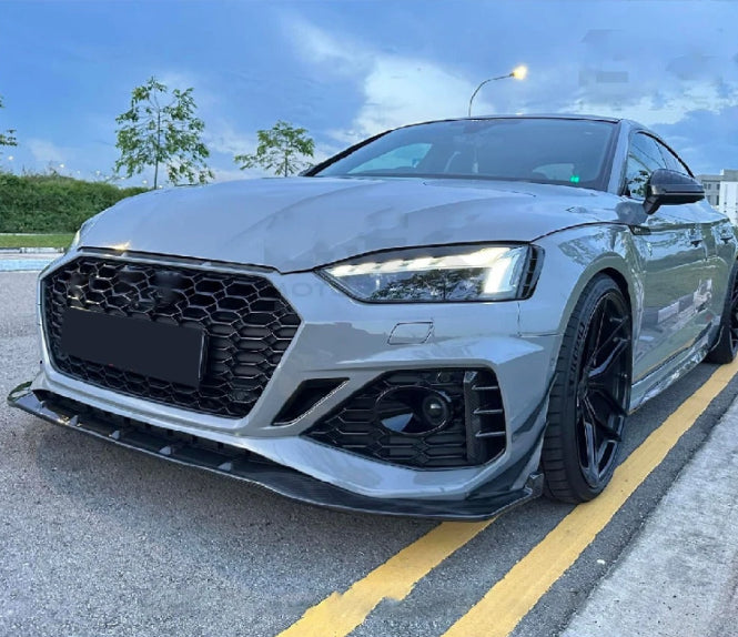 Audi RS5 B9.5 (2020-2025) - Carbon Fiber Front Lip Spoiler