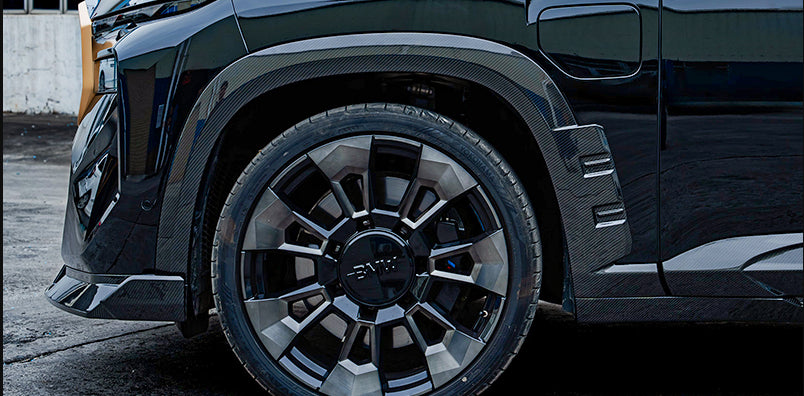 BMW XM G09 (2023–Present) - LD Style Prepreg Carbon Fiber Fender Flares & Wheel Arches