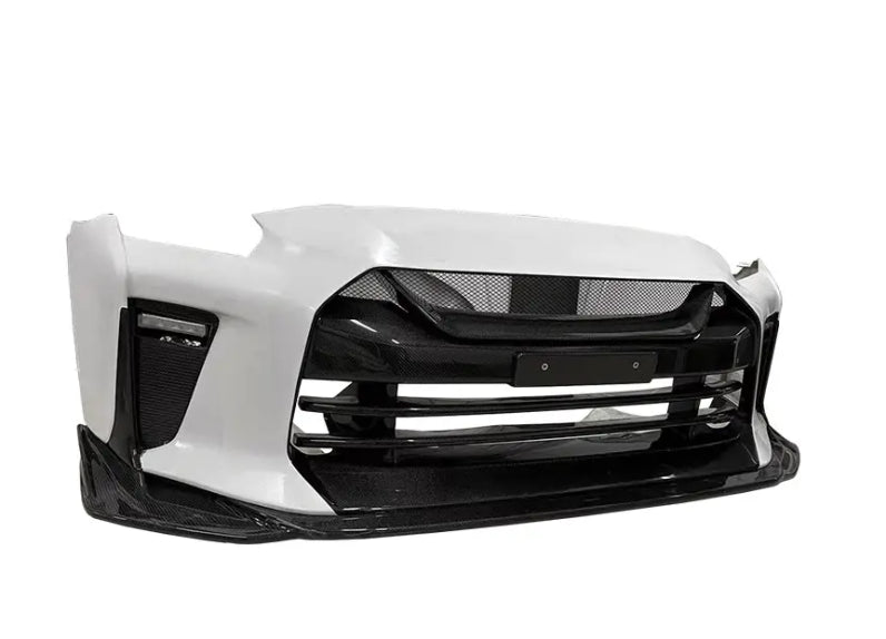 Nissan GT-R R35 – TS Style Carbon Fiber Front Bumper & Front Lip