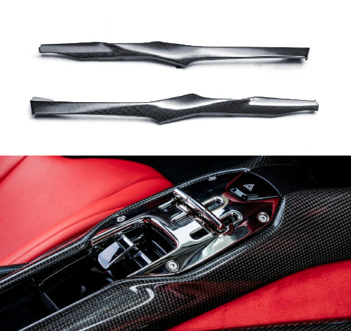 Ferrari 296 GTB / GTS - OEM Style Prepreg Dry Carbon Fiber Interior Front Axle Saddle