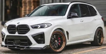 BMW X5M/X6M LCI - Gloss Black LT Style Front Bumper Lip Splitter