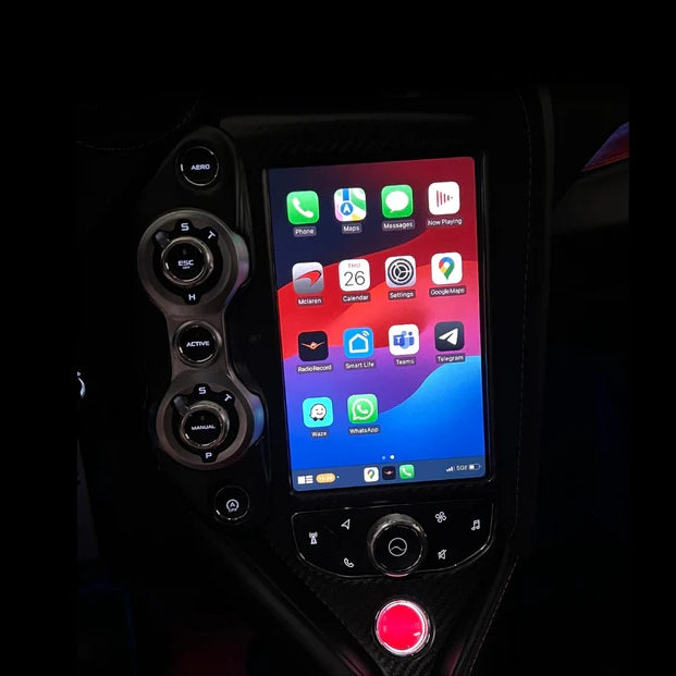 McLaren 12C / 650S / 625C / 675LT – Plug & Play Apple CarPlay, Android Auto & Mirror Link Interface