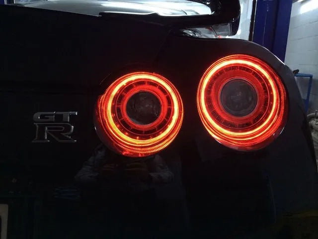 Nissan GTR R35 09–22 – LED DRL 2017+ Headlight and Taillight Conversion