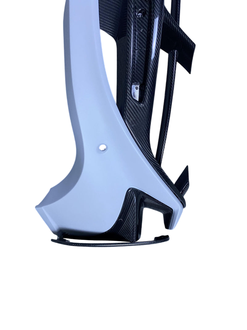 McLaren 720S - Full Carbon Fiber R Style Rear Bumper with Undertray Diffuser