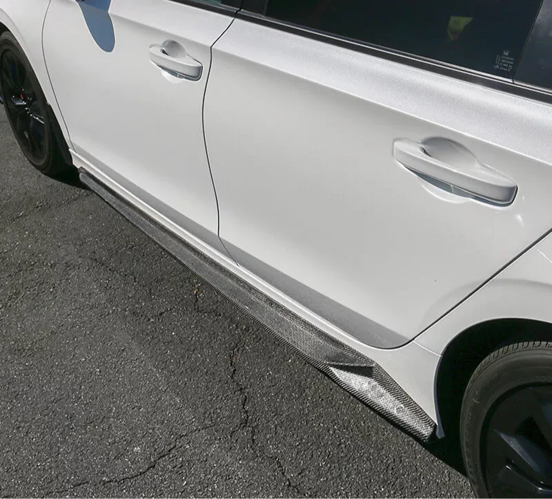 Honda Civic 2022-2025 - Carbon Fiber Side Skirts Extensions Panel