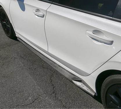 Honda Civic 2022-2025 - Carbon Fiber Side Skirts Extensions Panel