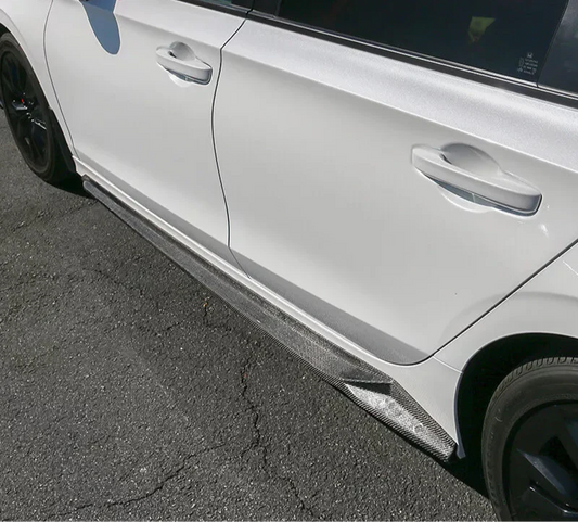 Honda Civic 2022-2025 - Carbon Fiber Side Skirts Extensions Panel