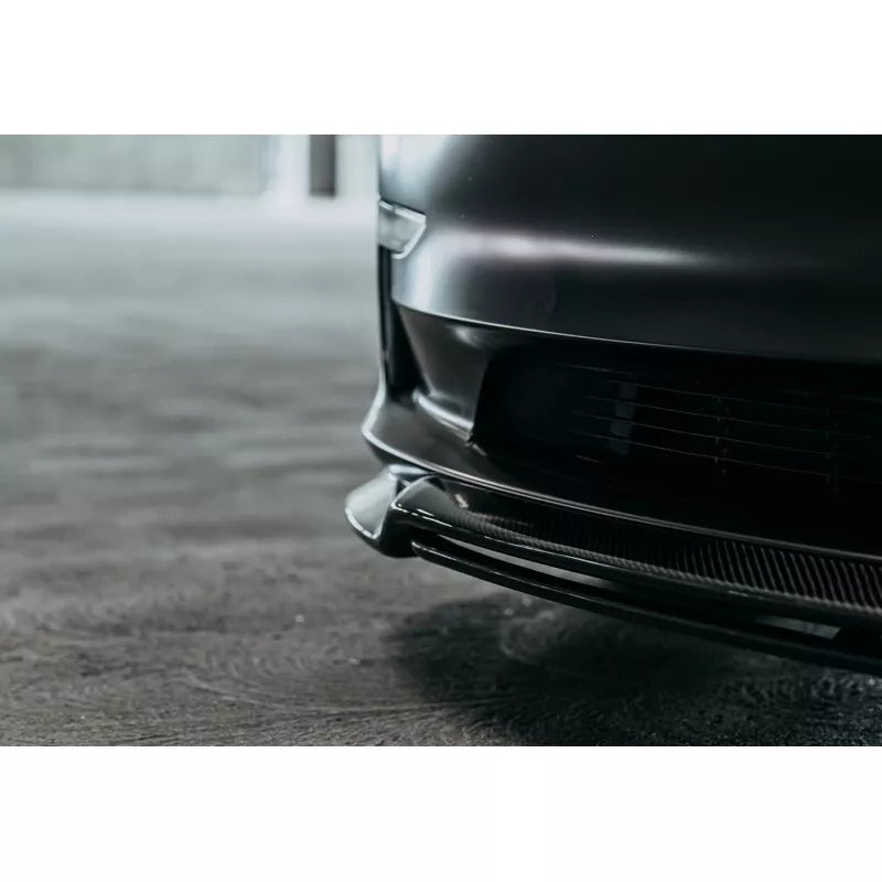 Tesla Model 3 - R Style Carbon Fiber Front Lip