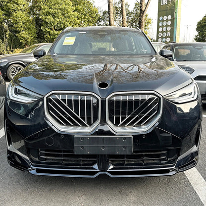 BMW X3 G45 M Sport – V Style Gloss Black Front Lip Spoiler
