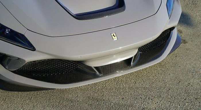 Ferrari F8 Tributo – Carbon Fiber Front Bumper Lip Cover