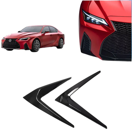 Lexus IS300 IS350 IS500 – Carbon Fiber Fog Light Cover Lower Bumper Side Trim (2021-2025