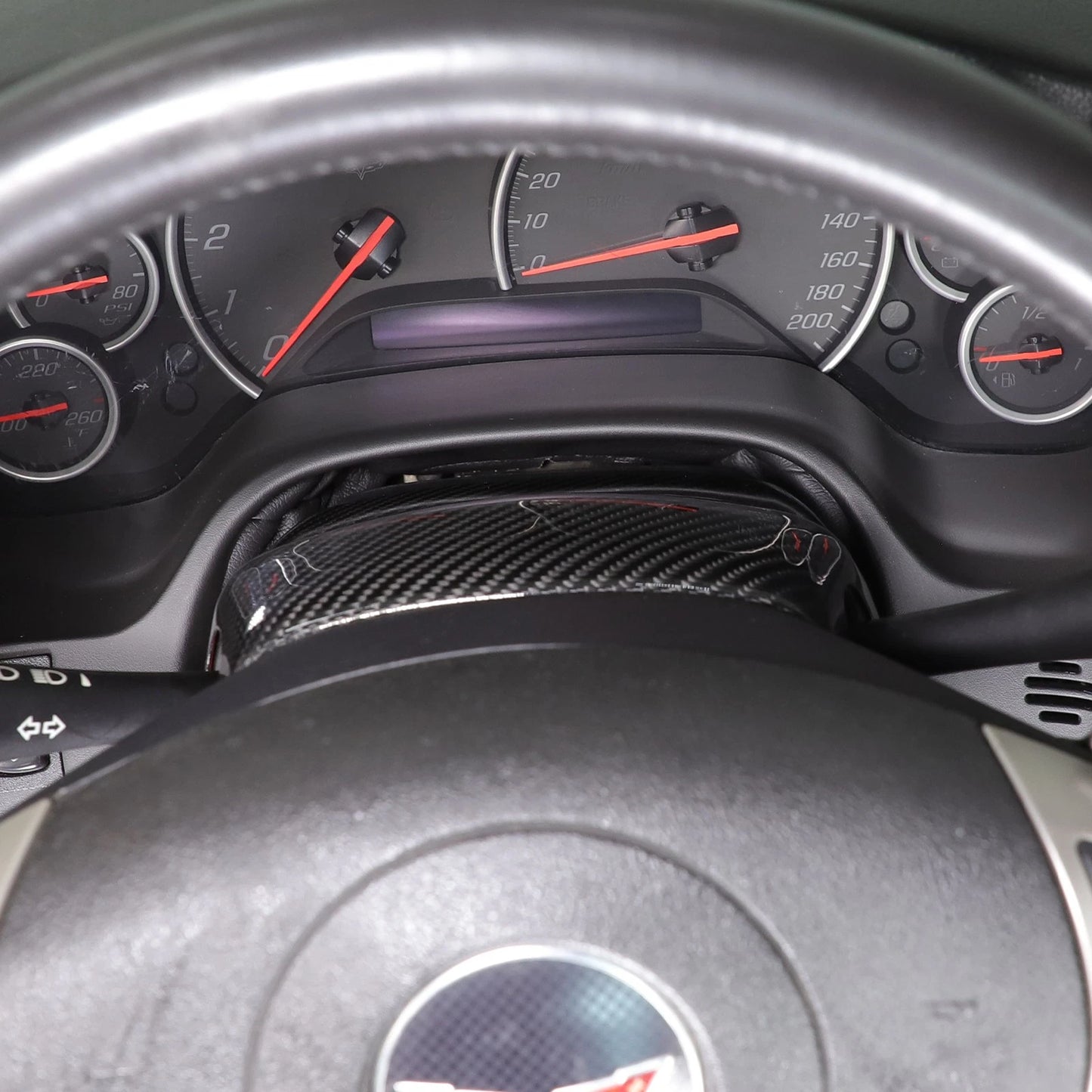Chevrolet Corvette C6 (2005–2013) – Carbon Fiber Steering Wheel Lower Cover Trim