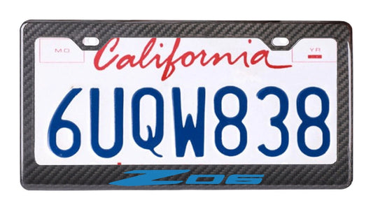 Chevrolet Corvette Z06 - Carbon Fiber License Plate Frame