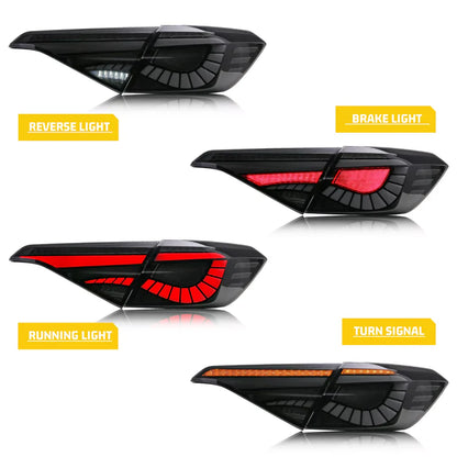 Honda Civic 11th Gen Sedan (2022–2024) – GTS Style LED Sequential Rear Tail Lights Set
