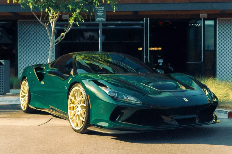 Ferrari F8 Tributo - Carbon Fiber Side Skirt Extensions