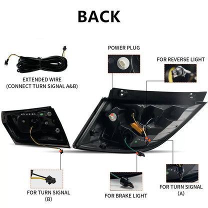 Honda Civic Hatchback & Type R (2016–2021) – V2 Smoked LED Sequential Tail Light Set