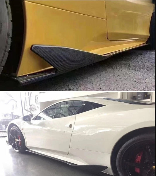 Ferrari 458 - Carbon Fiber Side Skirt Extension