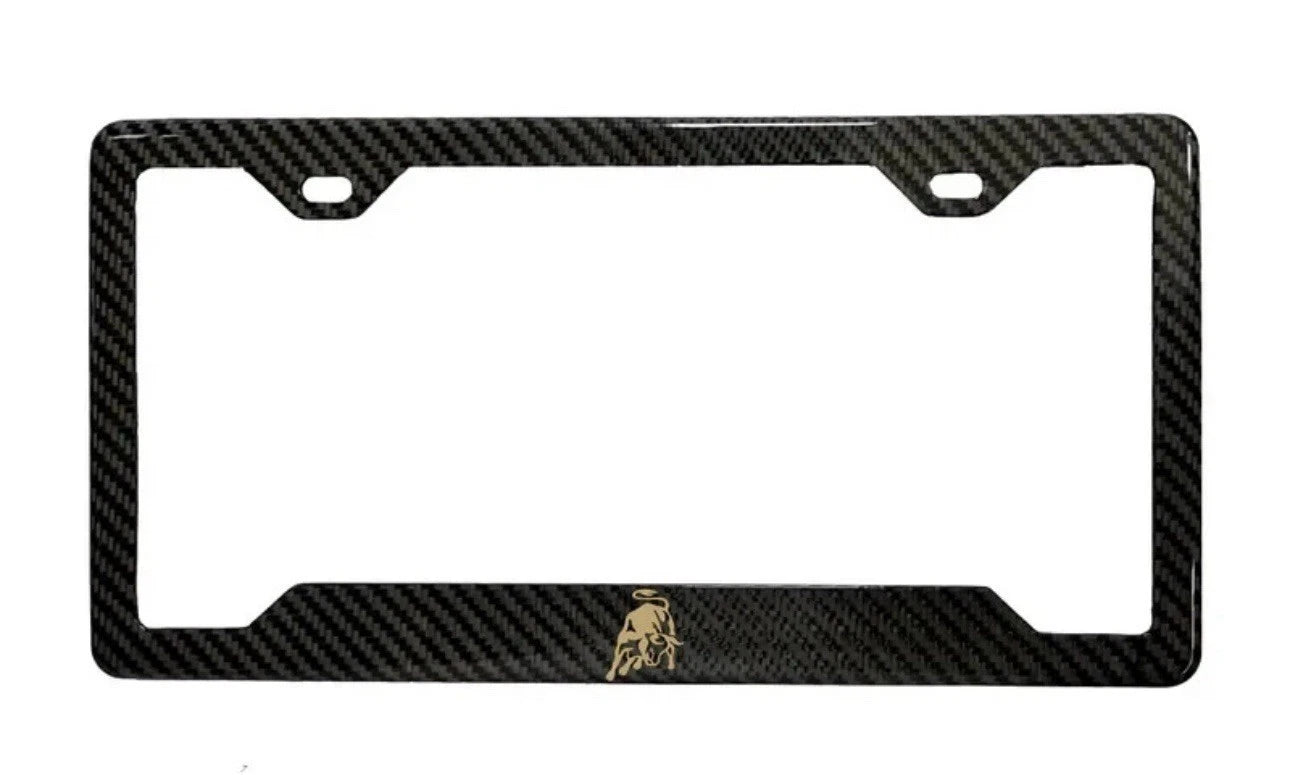 Lamborghini Bull - Carbon Fiber License Plate Frame