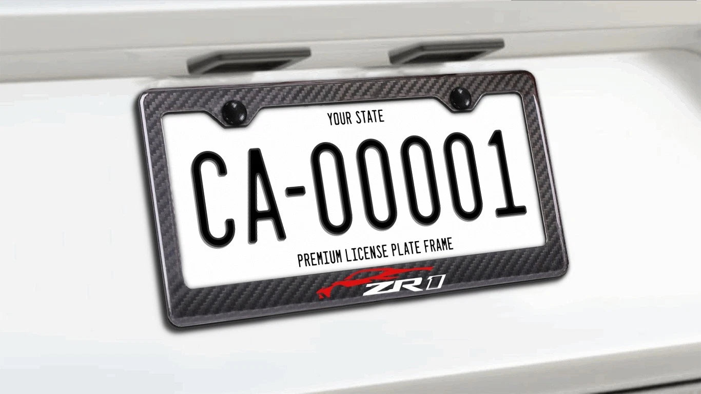 Chevrolet Corvette C8 ZR1 - Carbon Fiber License Plate Frame