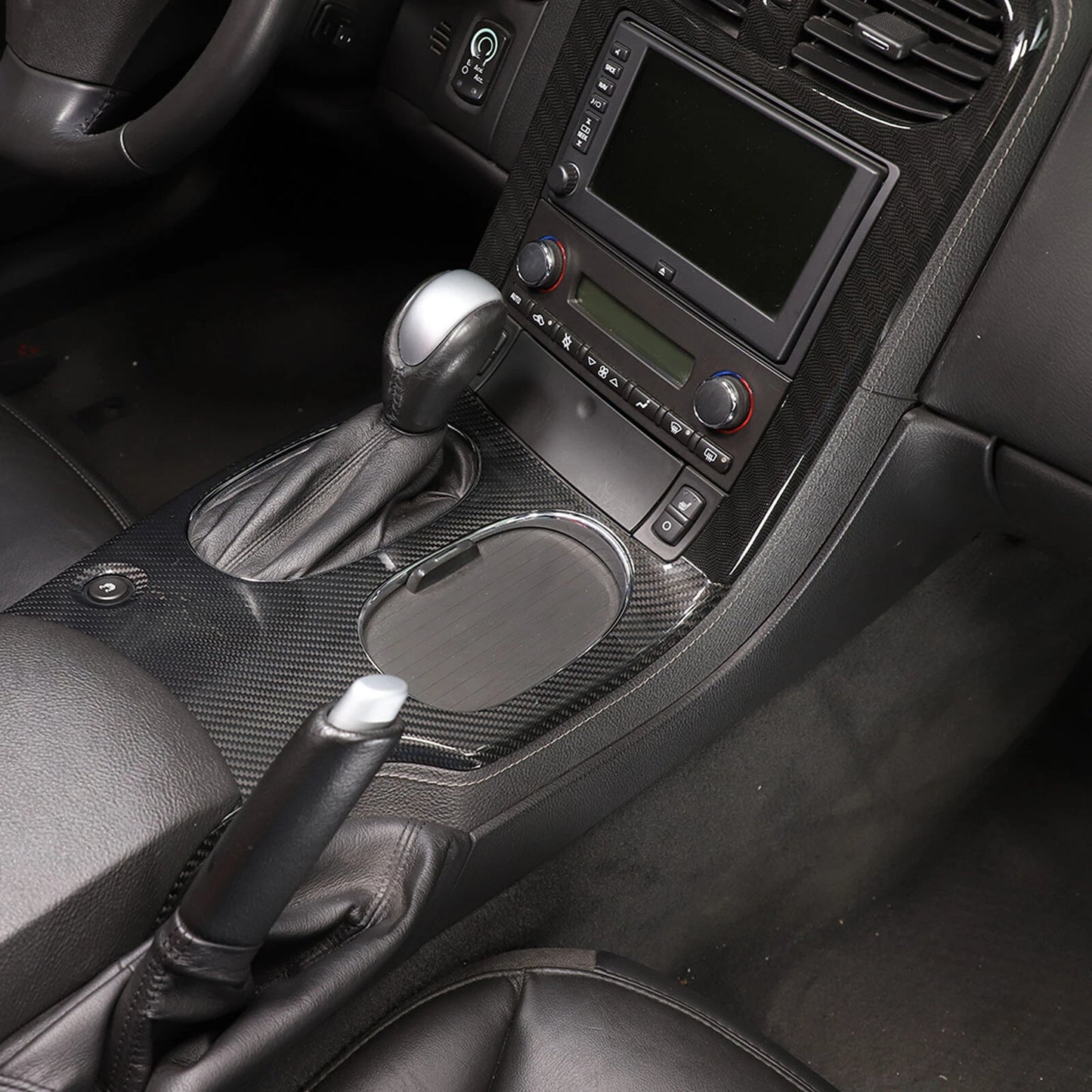 Chevrolet Corvette C6 (2005–2013) – Carbon Fiber Full Center Console Trim Set