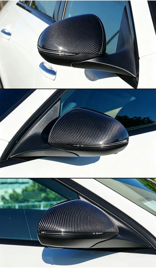 Mercedes-Benz W206 C-Class C300 AMG 2022-2026 - Carbon Fiber Mirror Cap Cover Overlay