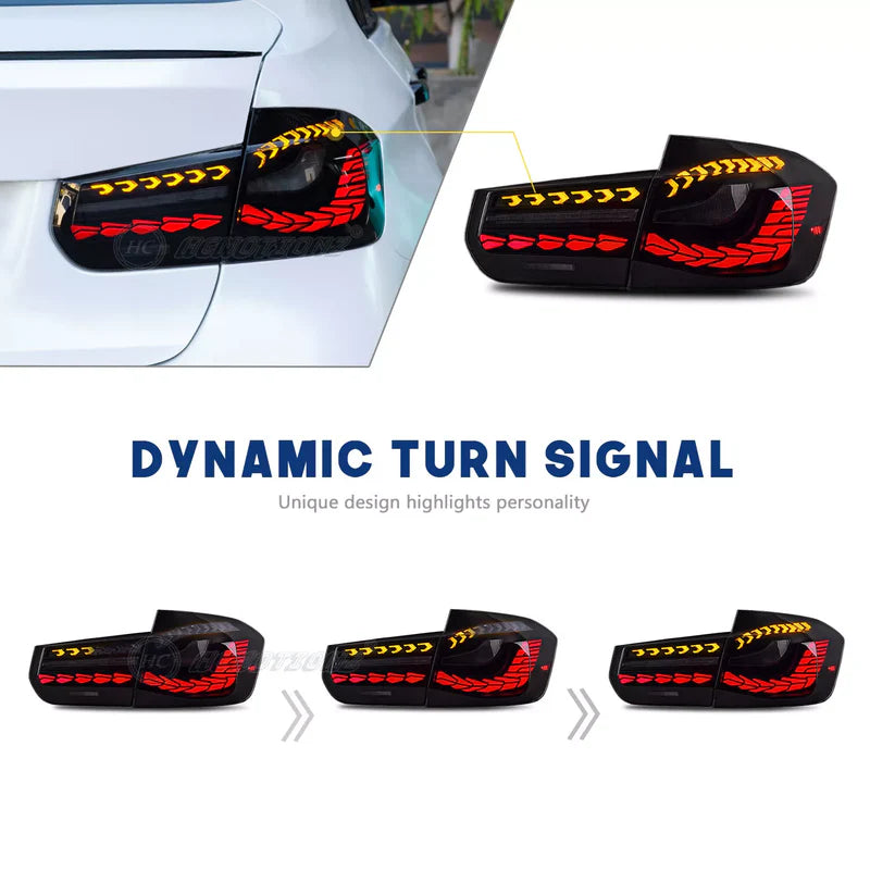 BMW F30 3 Series / F80 M3 - GTS V2 Style Rear Tail Lights