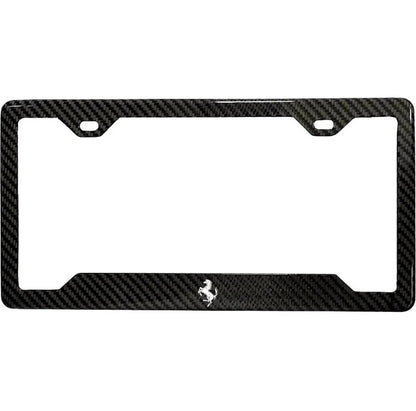 Ferrari Carbon Fiber License Plate Frame