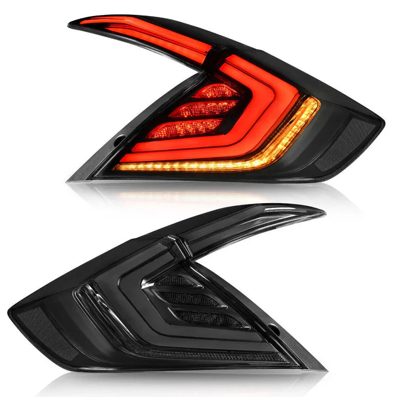 Honda Civic Sedan (2016–2021) – Clear LED Sequential Tail Light Set