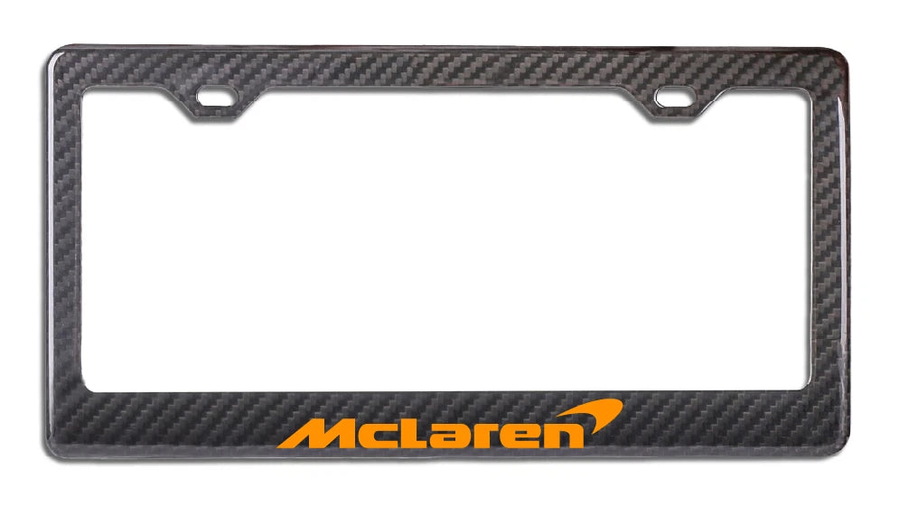 McLaren - Carbon Fiber Racing Style License Plate Frame
