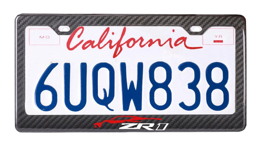 Chevrolet Corvette C8 ZR1 - Carbon Fiber License Plate Frame