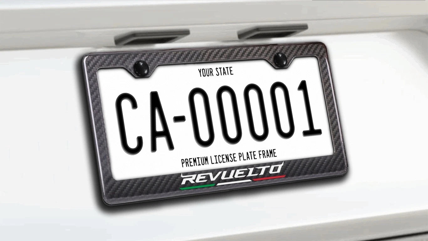 Lamborghini Revuelto - Carbon Fiber License Plate Frame