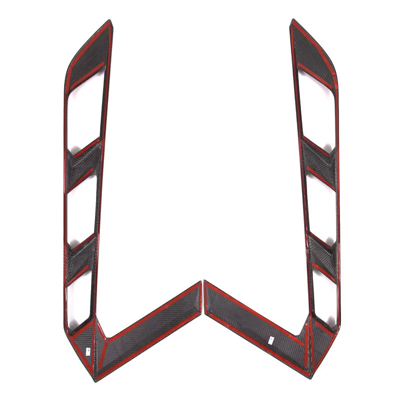 Corvette C8 Coupe – Carbon Fiber Rear Window Trim Cover Set