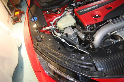 Honda Civic Type R FK8 (2018+) – Carbon Fiber Engine Bay Cover Kit (3-Piece)