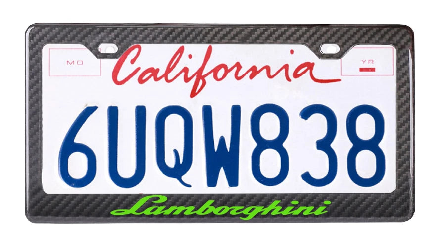 Lamborghini - Carbon Fiber License Plate Frame