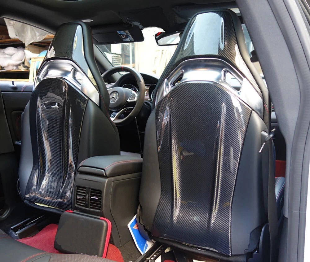 Mercedes W205 / AMG Models – Carbon Fiber Rear Seat Back Cover Trim