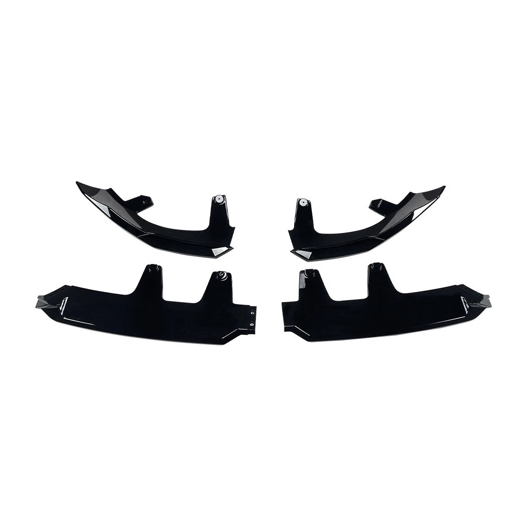 BMW X3 G45 M Sport – V Style Gloss Black Front Lip Spoiler