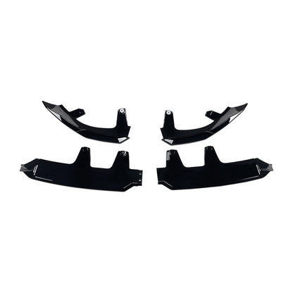 BMW X3 G45 M Sport – V Style Gloss Black Front Lip Spoiler