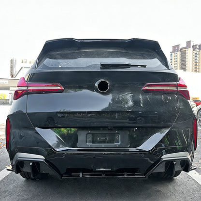 BMW X3 G45 M Sport – V Style Gloss Black Rear Bumper Diffuser