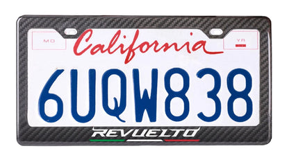 Lamborghini Revuelto - Carbon Fiber License Plate Frame
