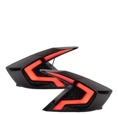 Honda Civic 10th Gen (2016–2021) – Smoked G Series Style LED Tail Light Set