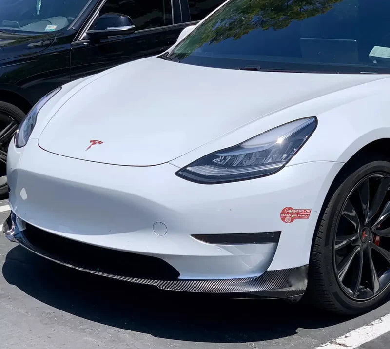 Tesla Model 3 2017-2023 - Carbon Fiber Front Lip Splitter