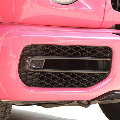 Mercedes-Benz G-Class W464 G350 G500 G63 (2019-2023) - Carbon Fiber Front Fog Lamp Frame Trim
