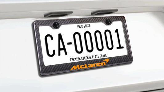 McLaren - Carbon Fiber Racing Style License Plate Frame