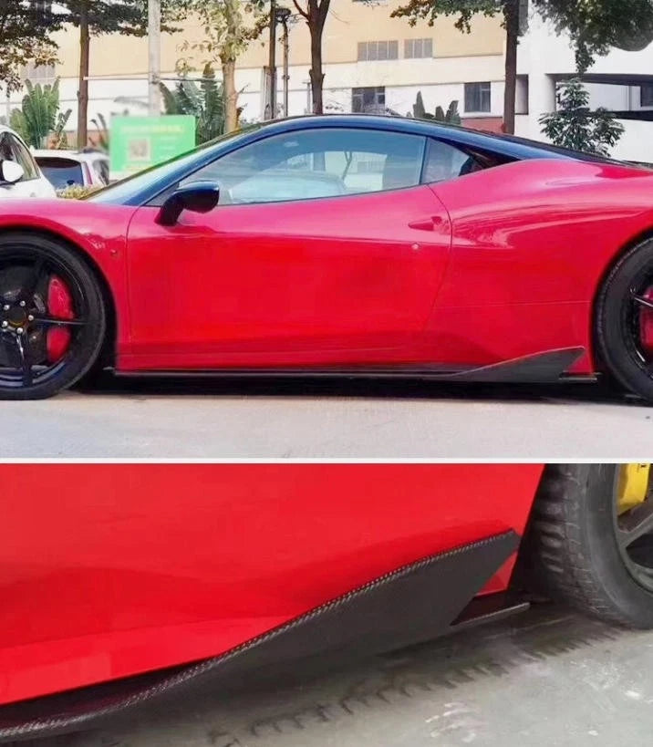 Ferrari 458 - Carbon Fiber Side Skirt Extension