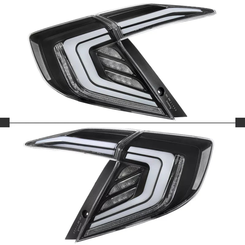 Honda Civic Sedan (2016–2021) – Clear LED Sequential Tail Light Set